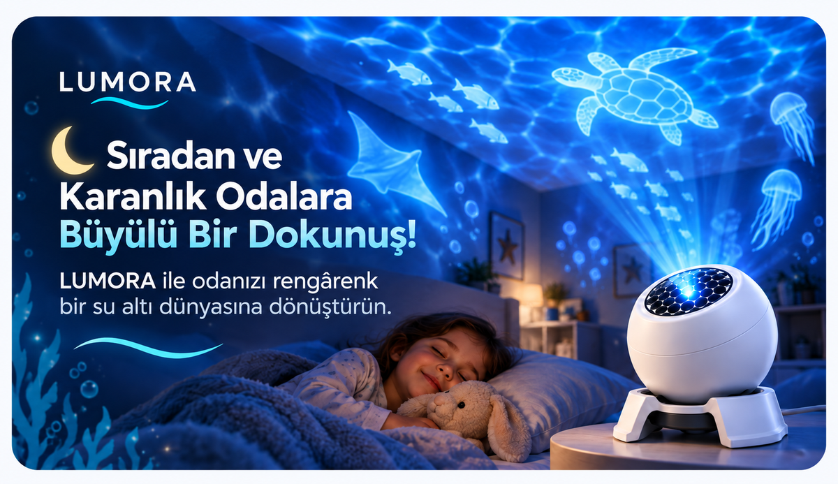 🌙  Sıradan ve Karanlık Odalara Büyülü Bir Dokunuş!