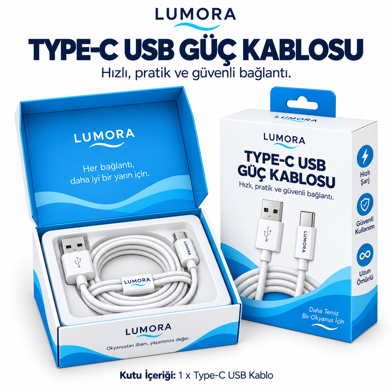 LUMORA Type-C USB Kablo